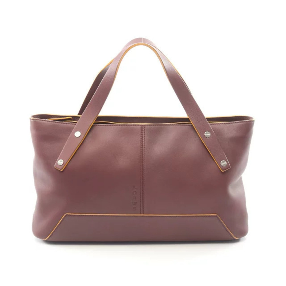 Loewe Handbag Leather Bordeaux Purple